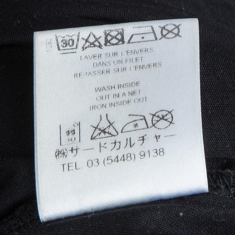 Pre Owned Givenchy Black Mermaid Print Tshirt XS