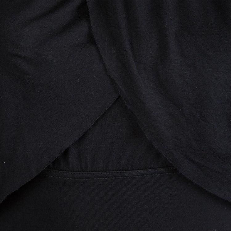 Pre Owned Givenchy Black Off Shoulder Cape Neck Dress M