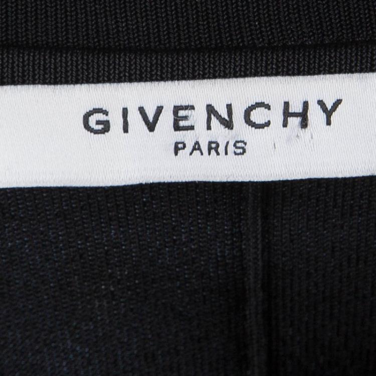 Pre Owned Givenchy Black Knit Drop Waist Short Sleeve Maxi Dress M