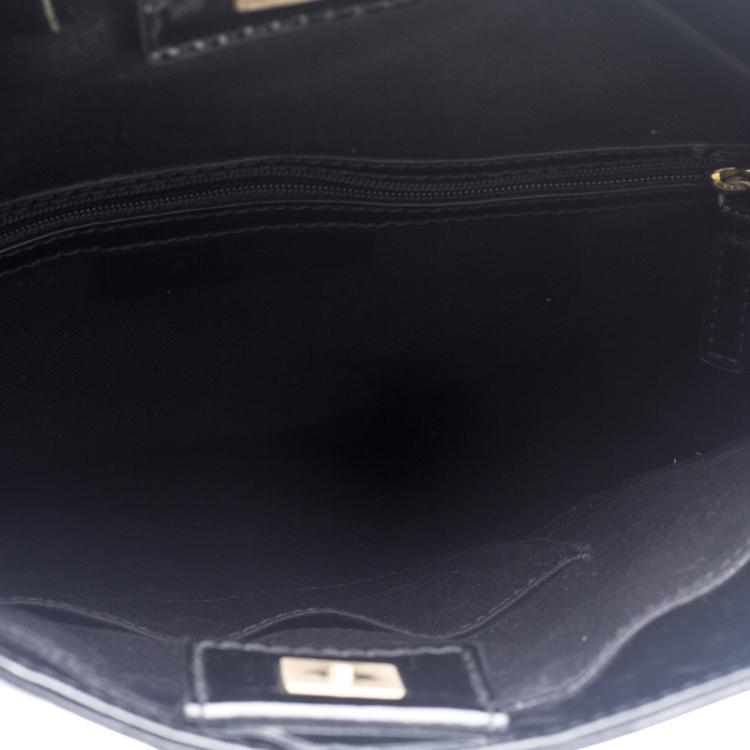 Pre Owned Givenchy Black Patent Leather Hobo