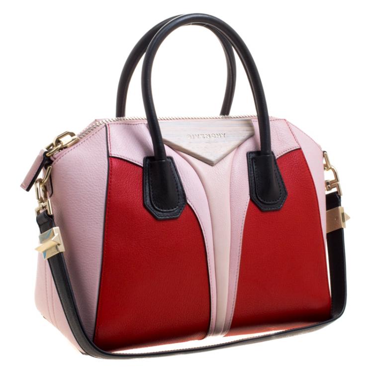 Pre Owned Givenchy Multicolor Leather Small Architect Antigona Satchel