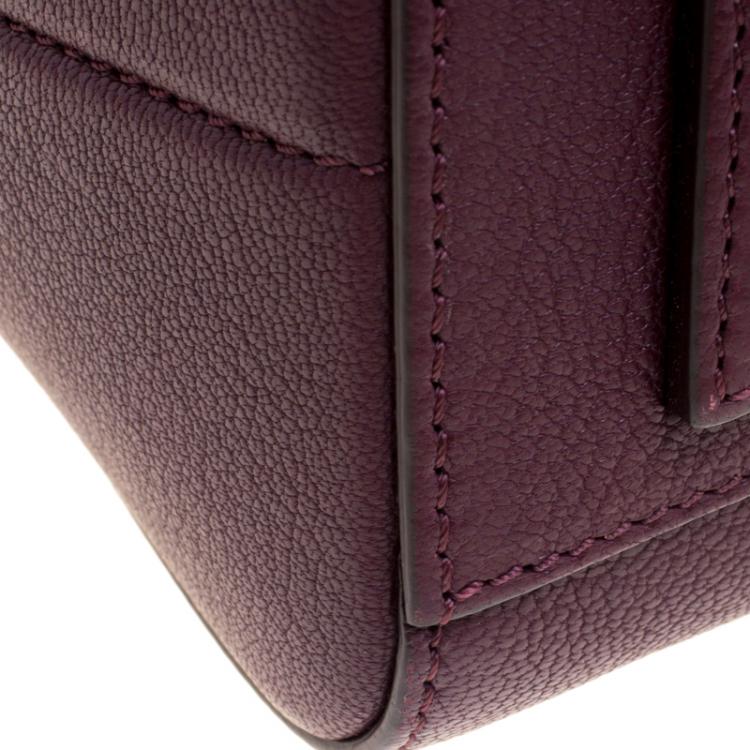 مملوكة مسبقًا Givenchy Burgundy Leather Mini Antigona Satchel
