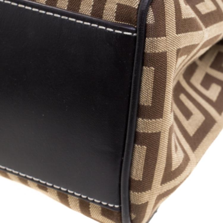 Pre Owned Givenchy Beige/Brown Monogram Canvas Tote