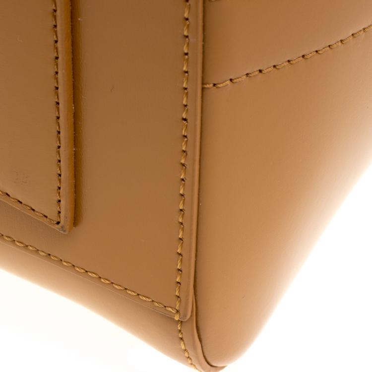 Pre Owned Givenchy Tan Leather Medium Antigona Satchel