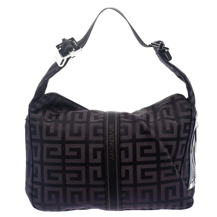 Pre Owned Givenchy Dark Brown  Nylon Signature Bag