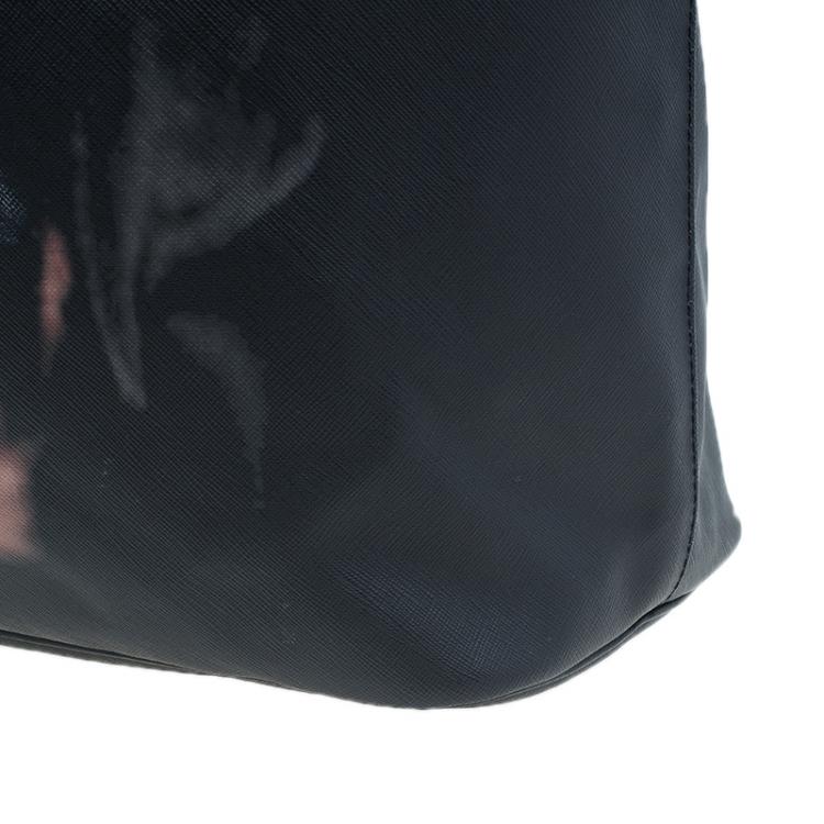 Pre Owned Givenchy Black Coated Canvas Dog Print Large Shopper Tote 