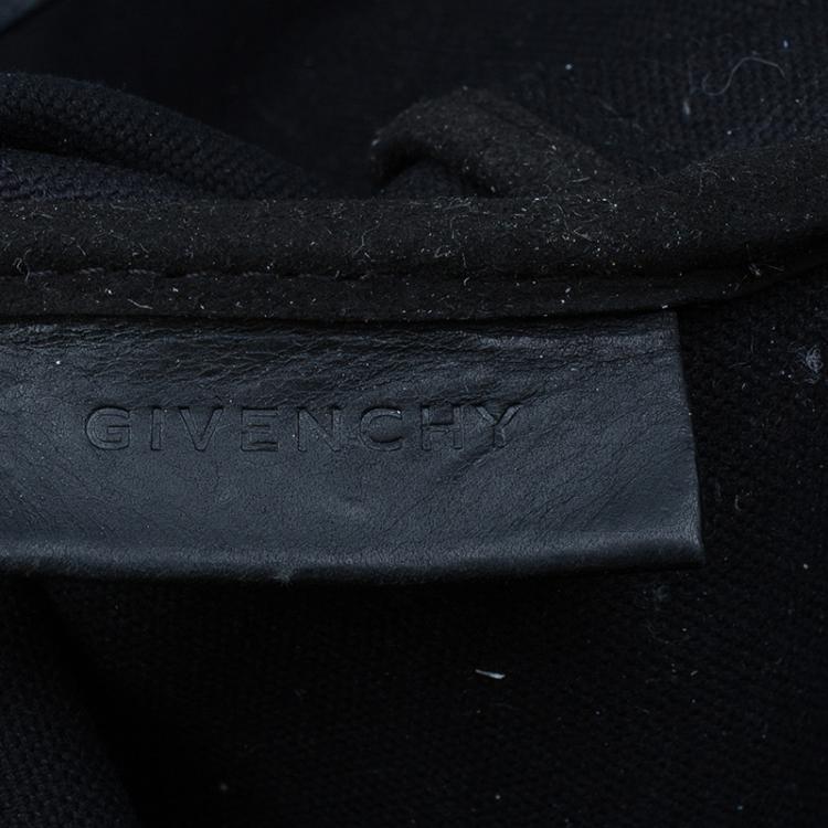 Pre Owned Givenchy Black Coated Canvas Dog Print Large Shopper Tote 
