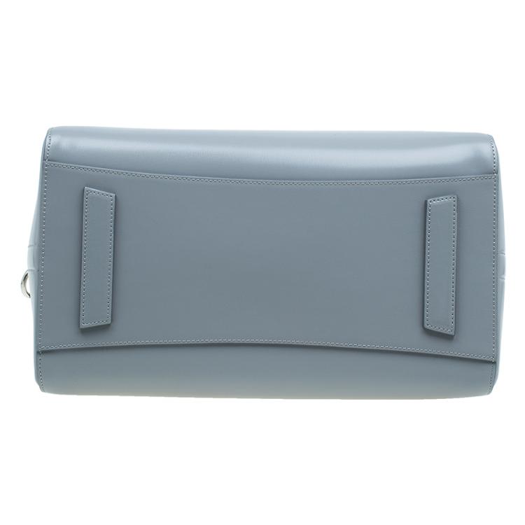 Pre Owned Givenchy Grey Leather Medium Antigona Satchel