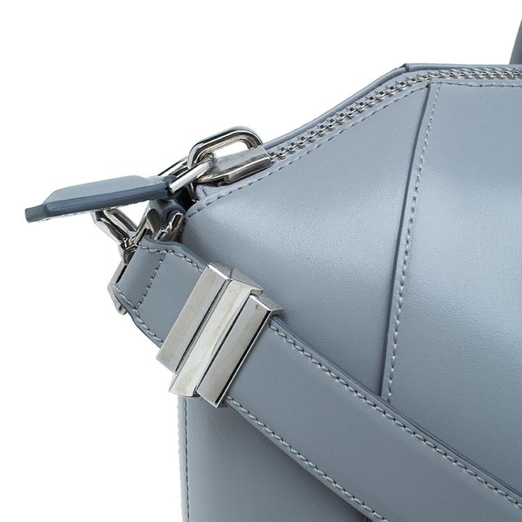 Pre Owned Givenchy Grey Leather Medium Antigona Satchel