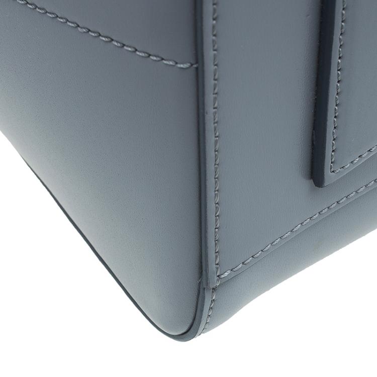 Pre Owned Givenchy Grey Leather Medium Antigona Satchel