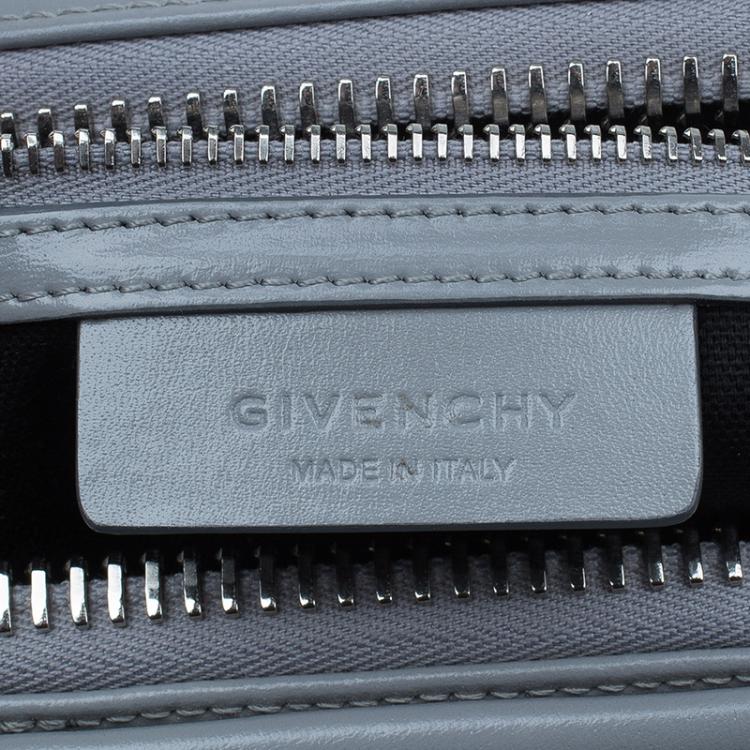 Pre Owned Givenchy Grey Leather Medium Antigona Satchel