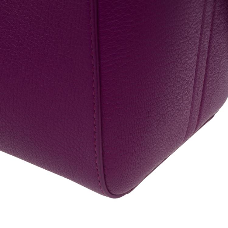 Pre Owned Givenchy Magenta Leather Small Antigona Satchel