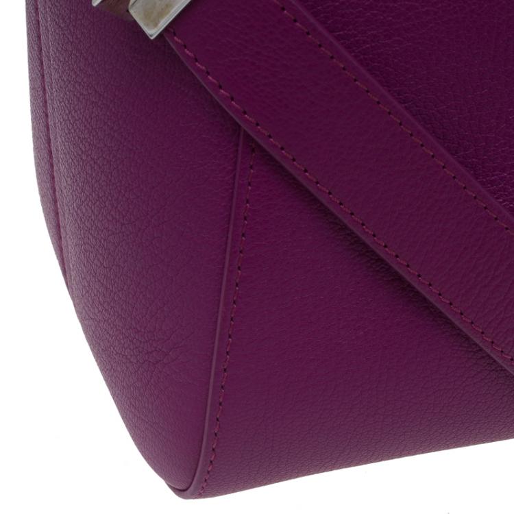 Pre Owned Givenchy Magenta Leather Small Antigona Satchel