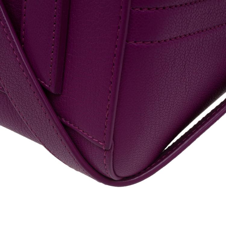 Pre Owned Givenchy Magenta Leather Small Antigona Satchel