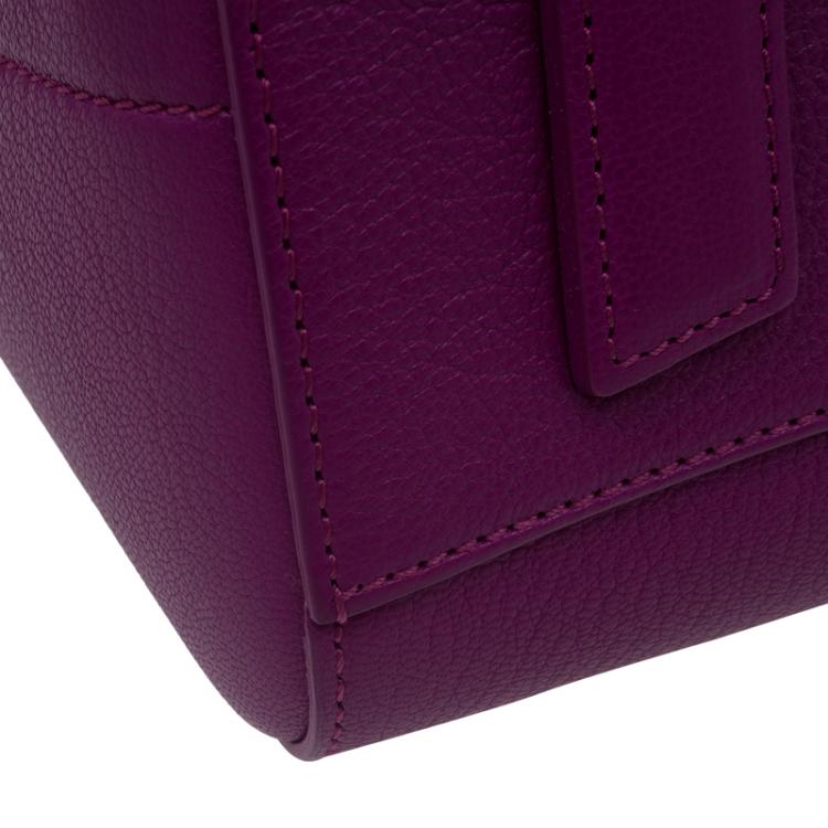 Pre Owned Givenchy Magenta Leather Small Antigona Satchel