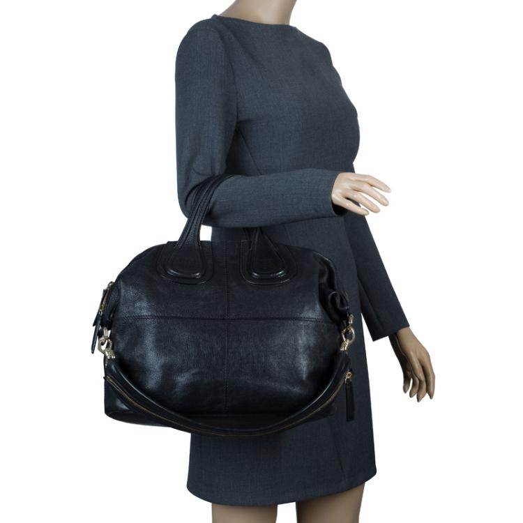 مملوكة مسبقًا Givenchy Black Leather Medium Nightingale Tote