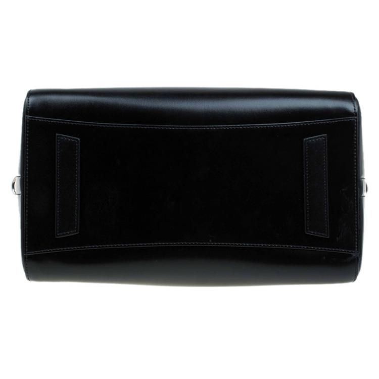 Pre Owned Givenchy Black Leather Medium Antigona Satchel