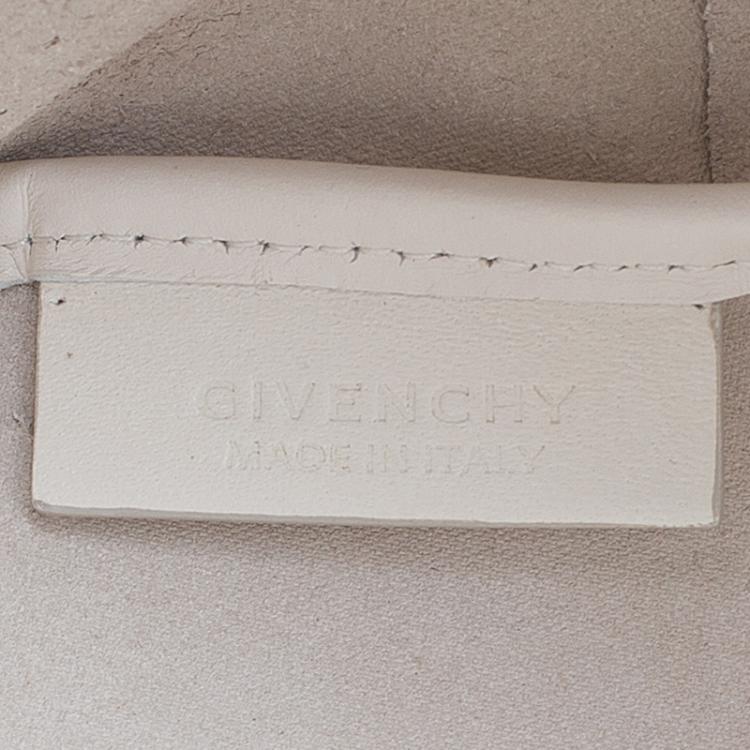 Pre Owned Givenchy White Leather Large Antigona Shopping Tote
