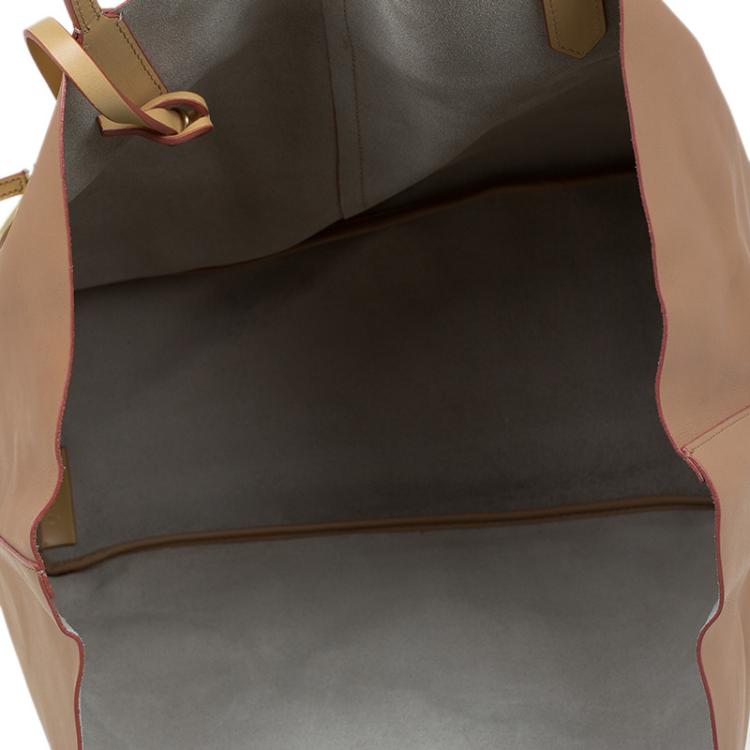 Pre Owned Givenchy Tan Leather Large Antigona Shopping Tote