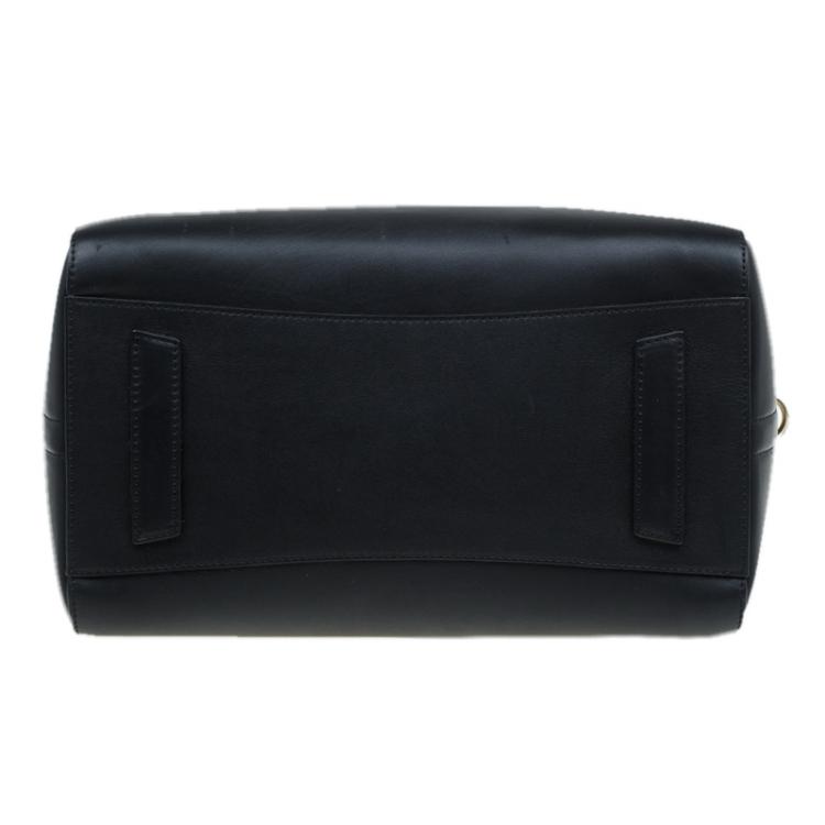 Pre Owned Givenchy Black Leather Medium Antigona Satchel