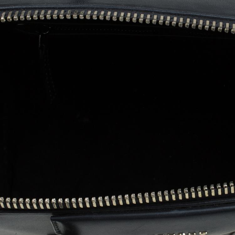 Pre Owned Givenchy Black Leather Medium Antigona Satchel