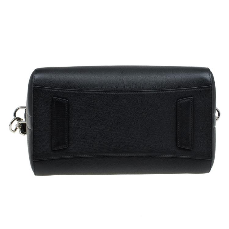 Pre Owned Givenchy Black Leather Small Antigona Satchel