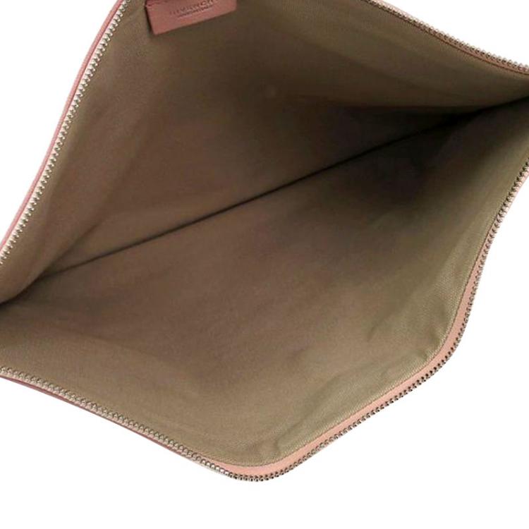 Pre Owned Givenchy Pink Leather Large Antigona Pouch