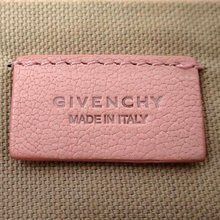 Pre Owned Givenchy Pink Leather Large Antigona Pouch