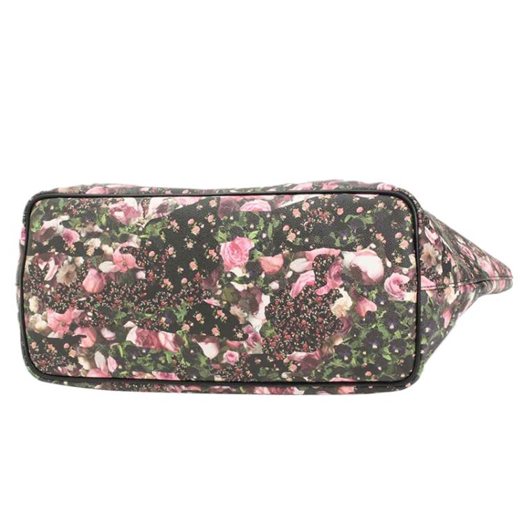 Pre Owned Givenchy Multicolor Floral Coated Canvas Antigona Shopper Tote