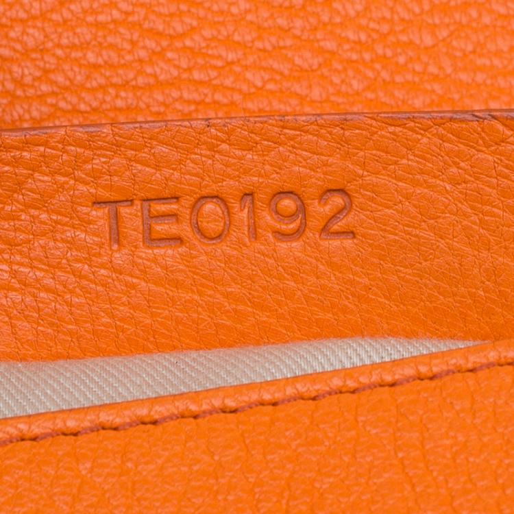 Pre Owned Givenchy Orange Leather Obsedia Shoulder Bag