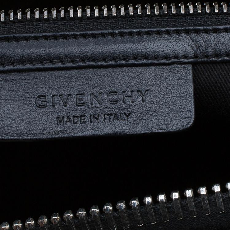 Pre Owned Givenchy Black Leather Medium Antigona Satchel