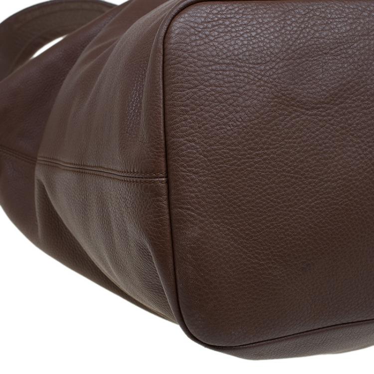 Pre Owned Givenchy Brown Leather Large Nightingale Tote