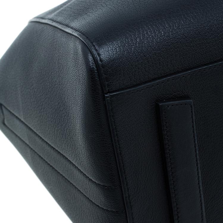 Pre Owned Givenchy Black Leather Medium Antigona Satchel