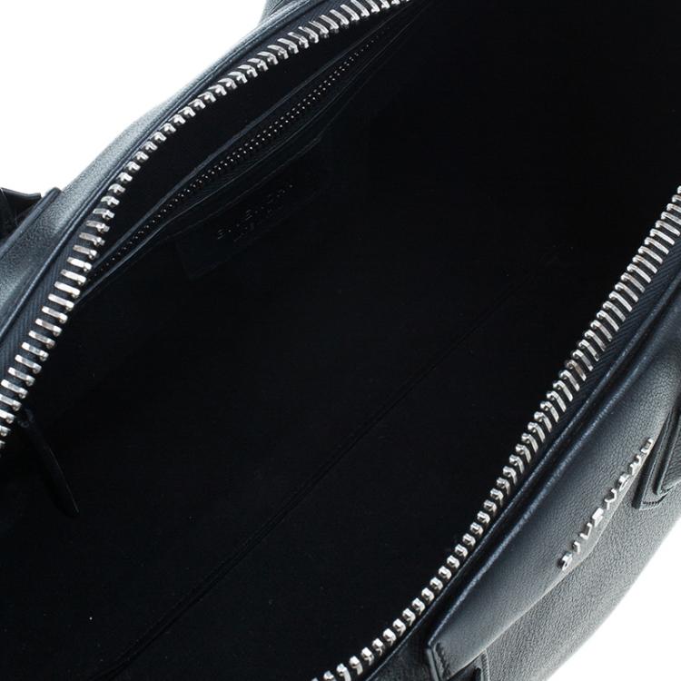 Pre Owned Givenchy Black Leather Medium Antigona Satchel