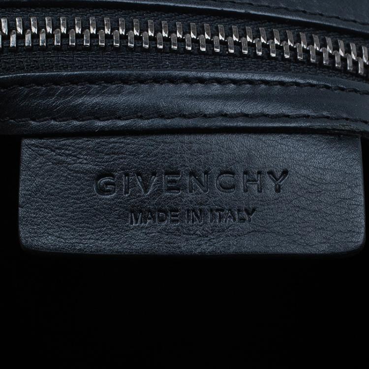 Pre Owned Givenchy Black Leather Medium Antigona Satchel