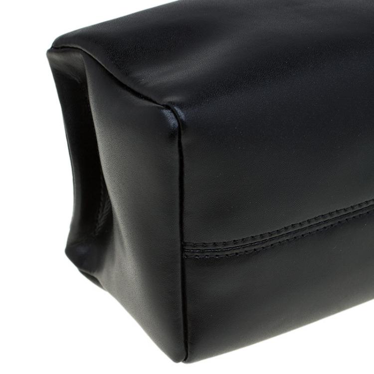 Pre Owned Givenchy Black Leather Pandora Star Wristlet Clutch