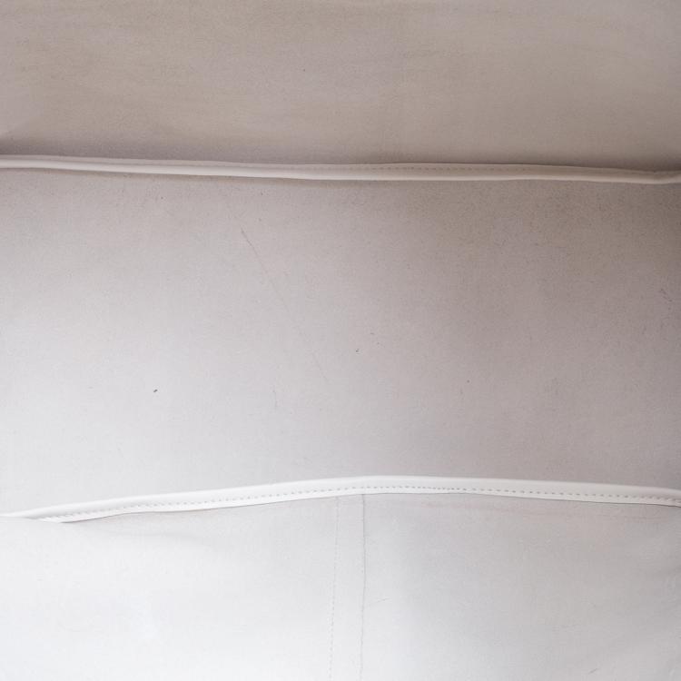 Pre Owned Givenchy White Leather Large Antigona Shopping Tote