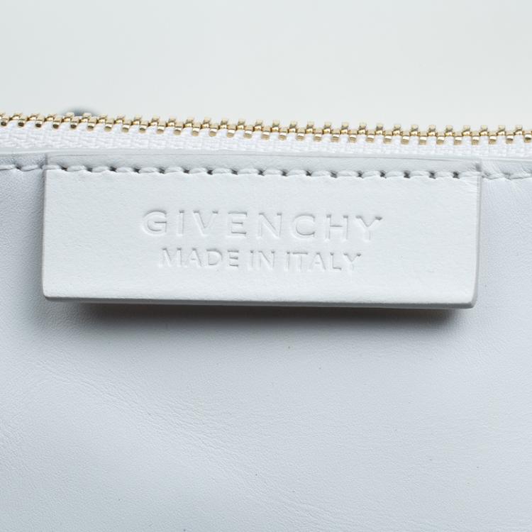 Pre Owned Givenchy White Leather Large Antigona Shopping Tote
