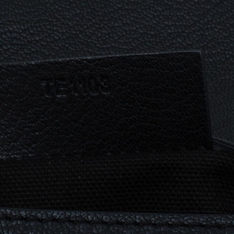 Pre Owned Givenchy Black Leather Medium Antigona Envelope Clutch