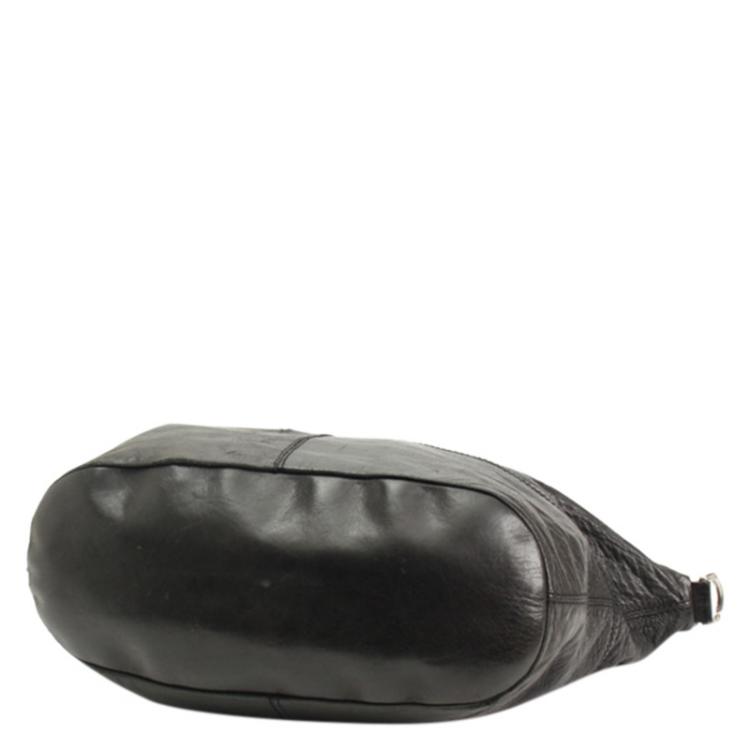 Pre Owned Givenchy Black Leather Nightingale Tote Bag