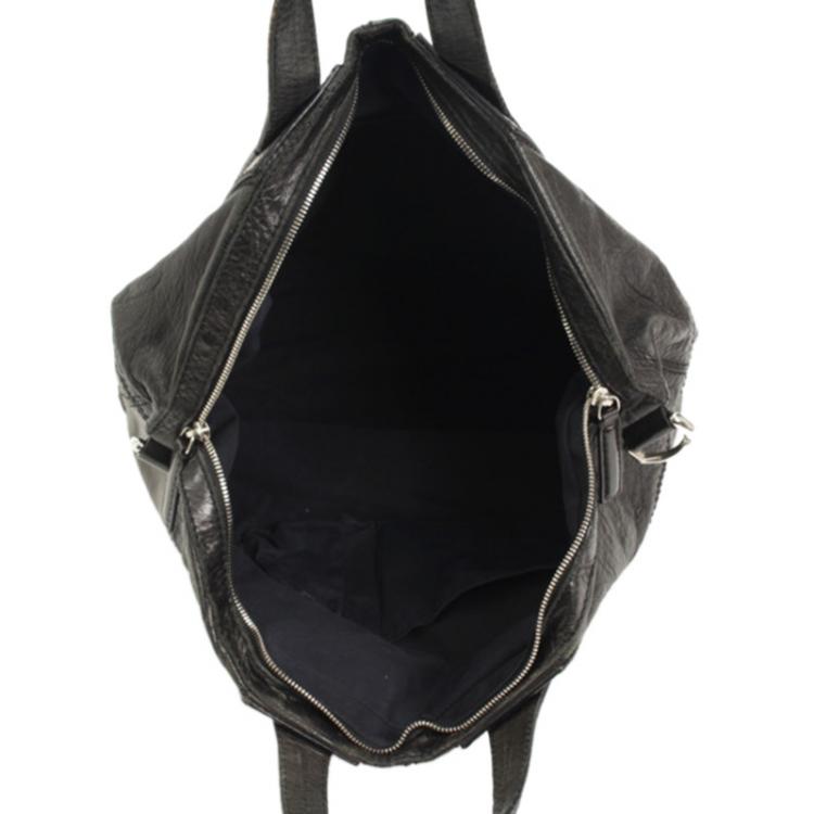 Pre Owned Givenchy Black Leather Nightingale Tote Bag