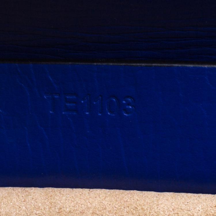 Pre Owned Givenchy Blue Leather Medium Pandora Box Bag