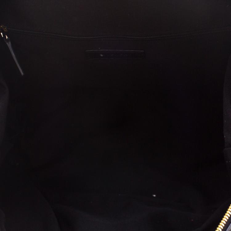 Pre Owned Givenchy Black Nylon and Leather Medium Studded Nightingale Tote