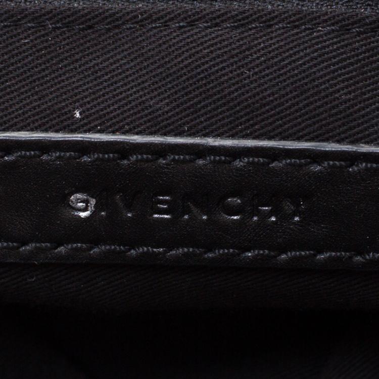 Pre Owned Givenchy Black Nylon and Leather Medium Studded Nightingale Tote