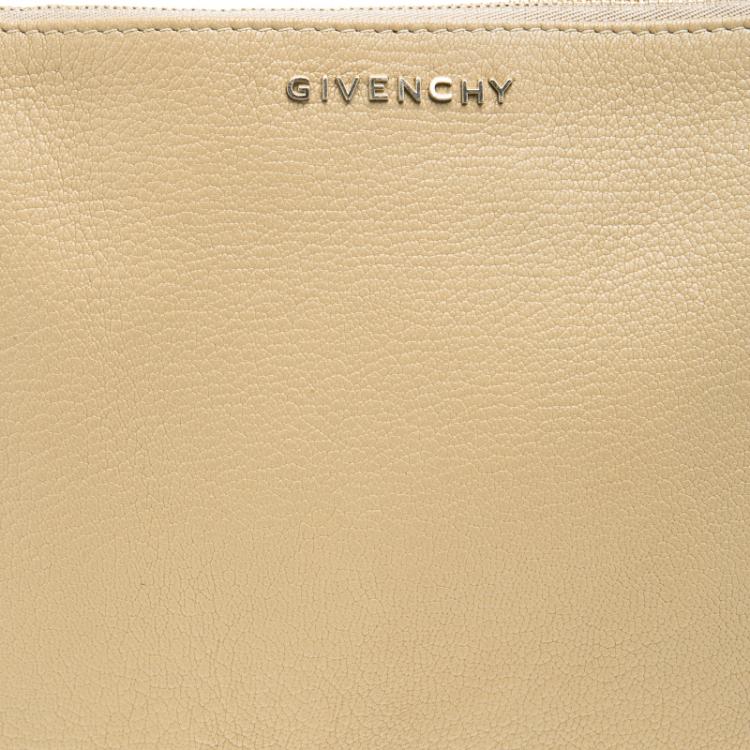 Pre Owned Givenchy Beige Leather Pouch