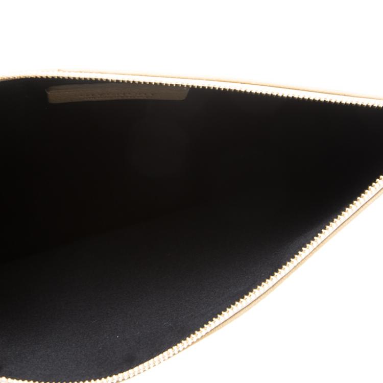 Pre Owned Givenchy Beige Leather Pouch
