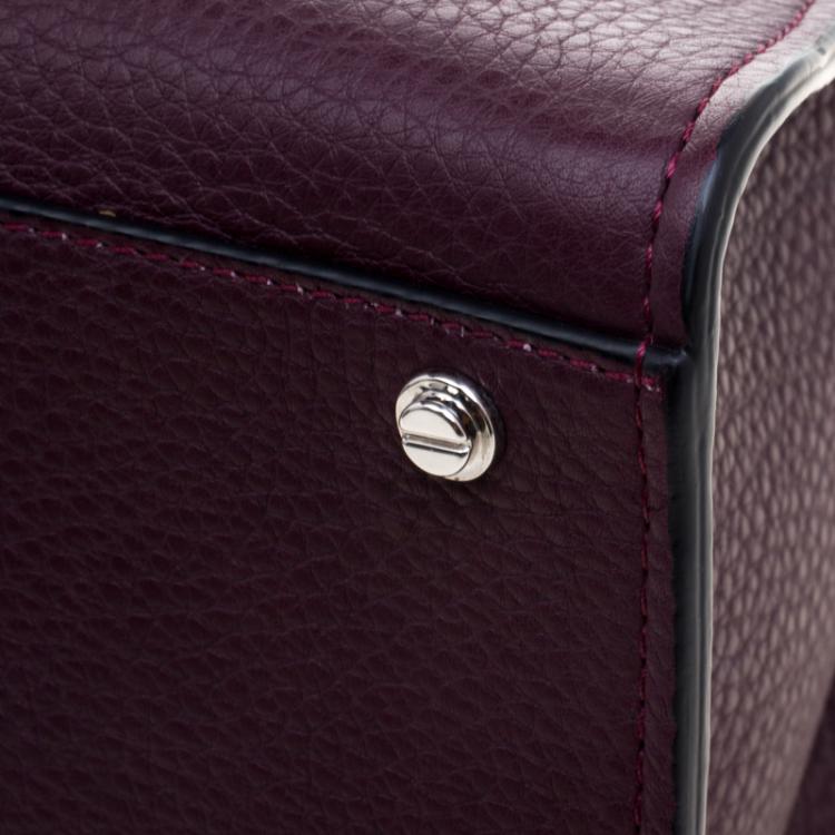Pre Owned Givenchy Burgundy Leather Medium Obsedia Tote