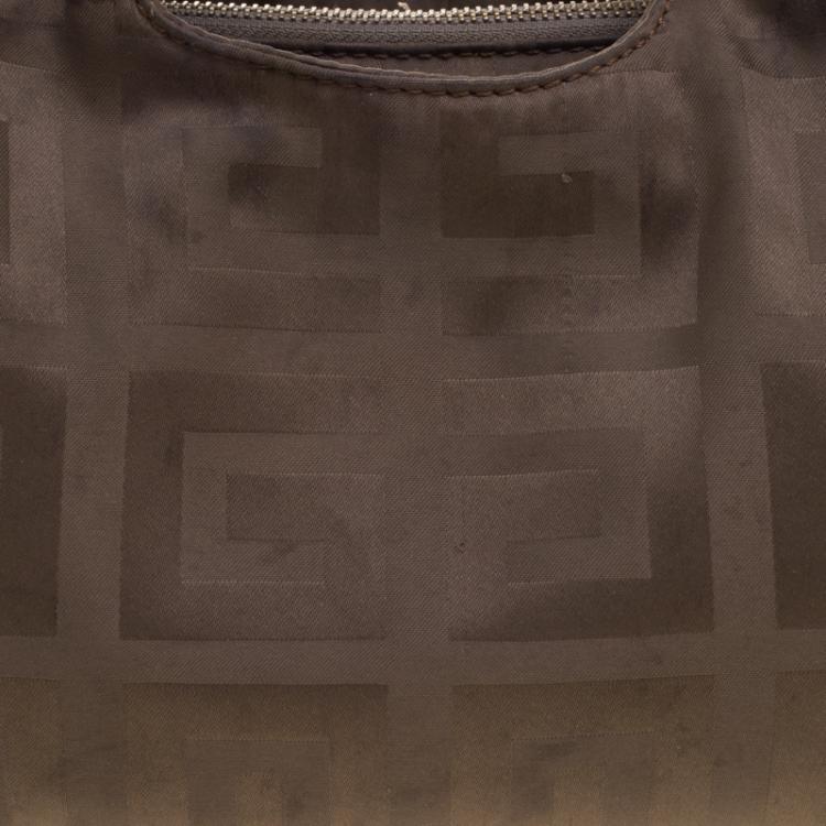 Pre Owned Givenchy Fatigue Green Fabric Hobo