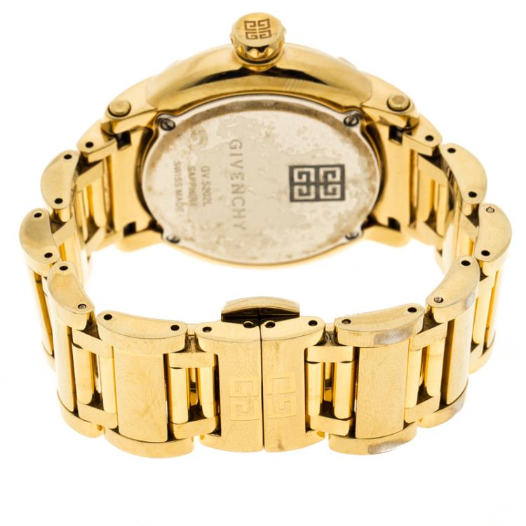 Pre Owned Givenchy Yellow Gold Stainless Steel  GV5202 Women's Wristwatch 36 mm