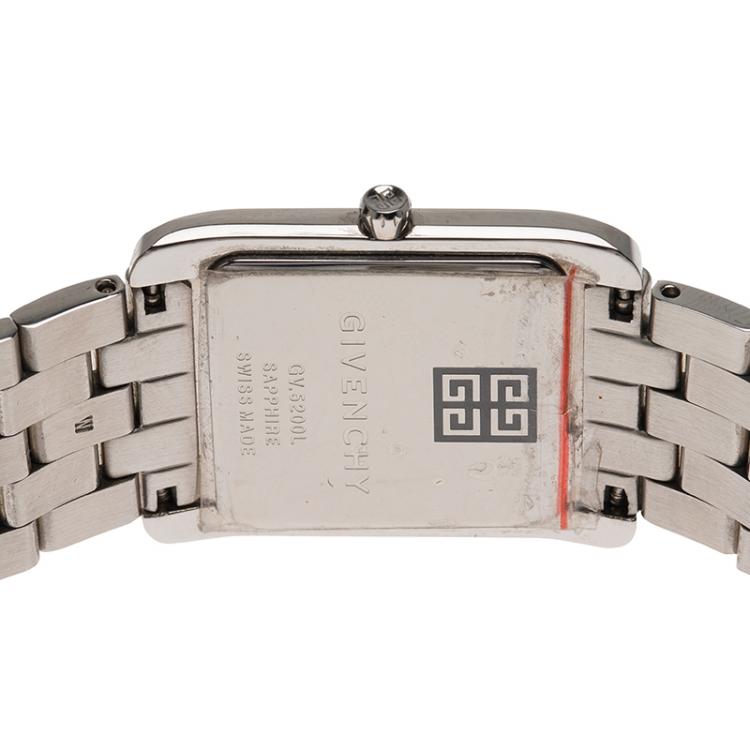 Pre Owned Givenchy Silver Stainless Steel Aspaaras Women's Wristwatch 20MM